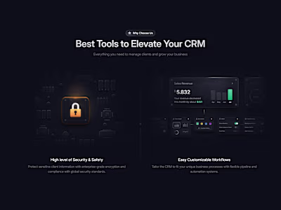 Another Section for Saas CRM Website