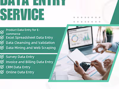 Virtual Assistant for Data Entry, Data Analysis, and Data Scrapi