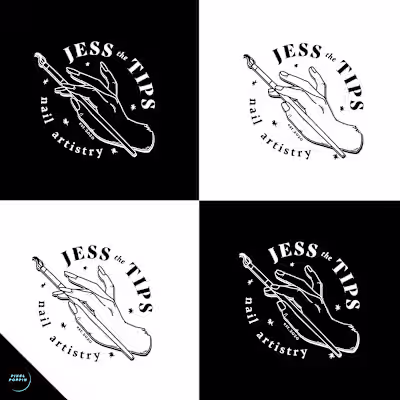 Jess the Tips Nail Artistry logo & branding creation on Behance