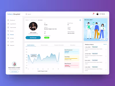 Hospital Dashboard | Behance
