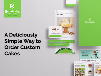 UI/UX for Customised Cake ordering for Swiss Castle