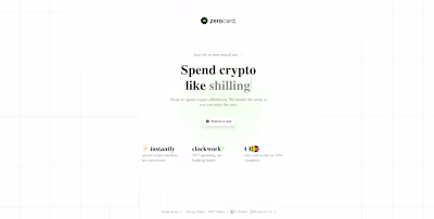 Zerocard - A crypto card payment app