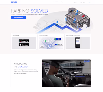 Parking Solution SaaS Website
