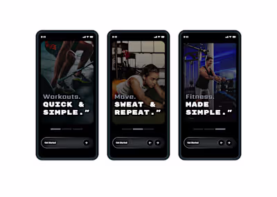 Splash Screen of a fitness