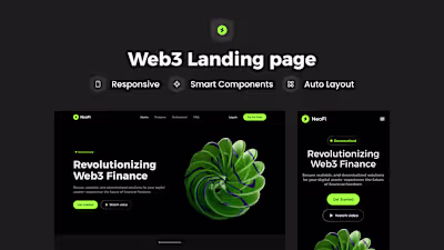 Web3 Landing Page Design – Modern Blockchain Experience