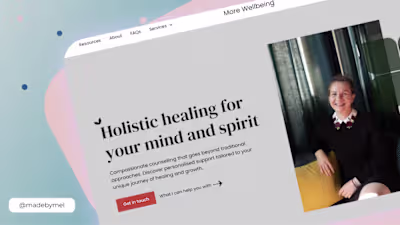 Counseling Website Redesign for Authentic Engagement