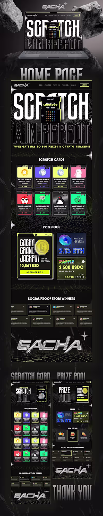 Crypto Scratch-Card UI/UX Design