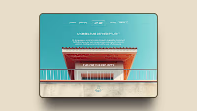 11/30: AZURE Architectural Hero. Designing for tranquility. ...