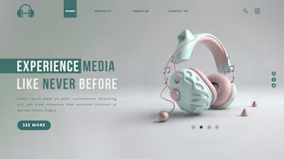 Random Landing Page design