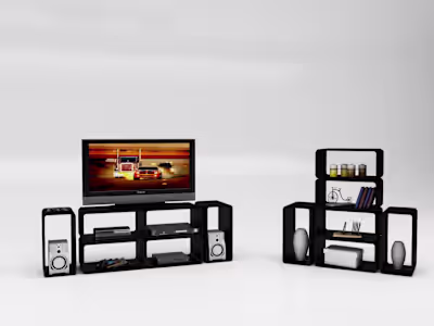 Award winning modular TV stand