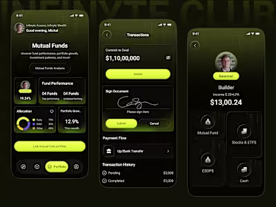 Here is my Private Investment App Redesign Feel free to give...