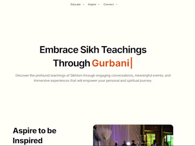 Sikh2Inspire Website
