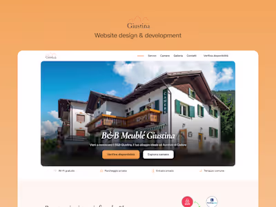 Framer Website for Meublé Giustina B&B