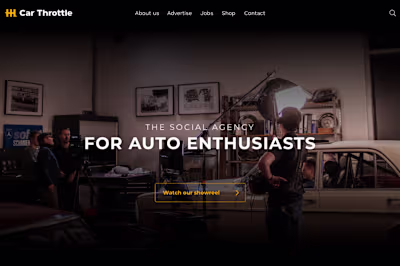 Car Throttle - Branding & Homepage