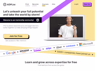 ADP List: Redesign of hero section 