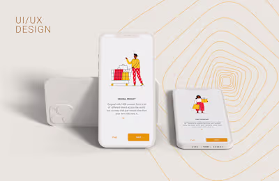 Marketplace mobile app UI/UX design