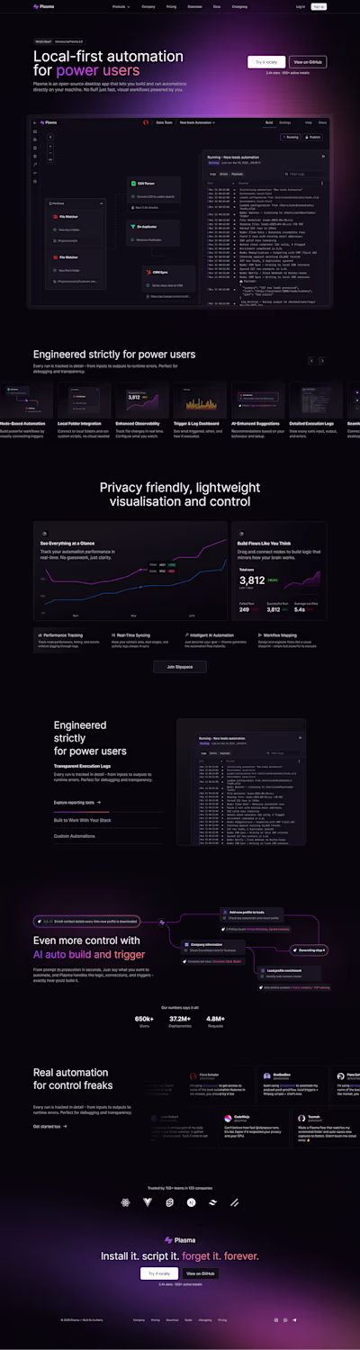 Plasma – SaaS & app