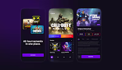 Mobile App Design for Ignite Tournaments