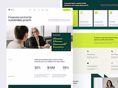 Financial Consulting Landing Page Design