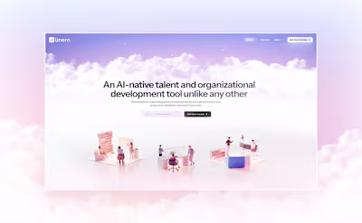 Linero AI (3D Webflow Website)