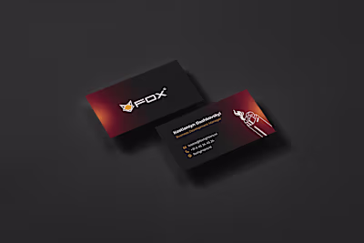 Business card design for "FOX"