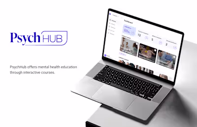 PsychHub Mental Health Education Platform Redesign