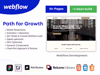 Webflow Development Project - Path for Growth