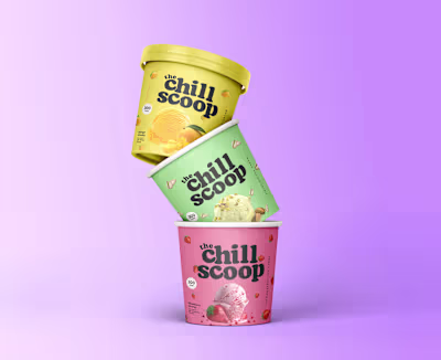 Logo & Packaging Design for The Chill Scoop