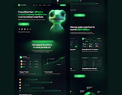 PepeStarter Landing Page