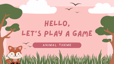 Interactive Animal-Themed Lesson Slide – A1 ESL (Ages 5–8)