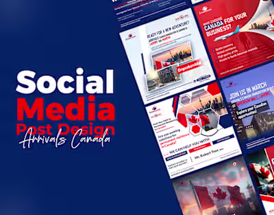 Arrivals Canada Social Media Design