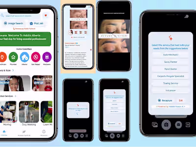 UI design, Development of AI powered App