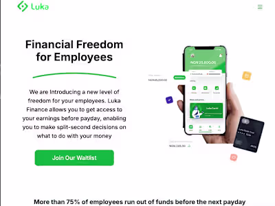Luka finance || financial freedom for employees