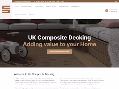 Decking WordPress Business Website 