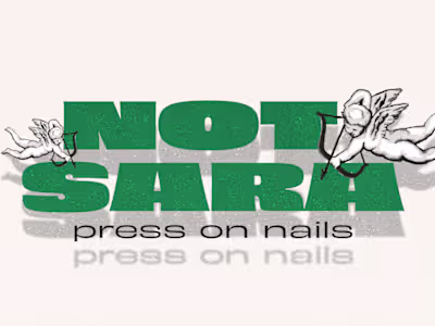 Not Sara - Press On Nails Packaging