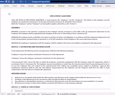 Employment Agreement