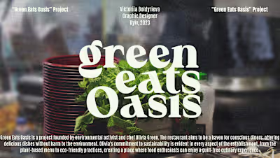 Green Eats Oasis | Restaurant Brand | Logo | Menu
