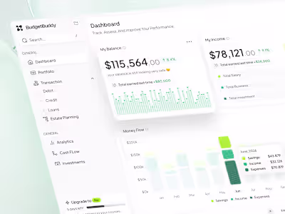 BudgetBuddy Financial Dashboard Design