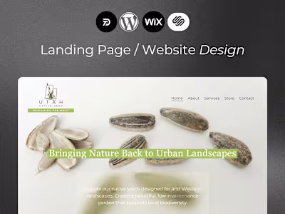 UTAH Native Seed • Web Design