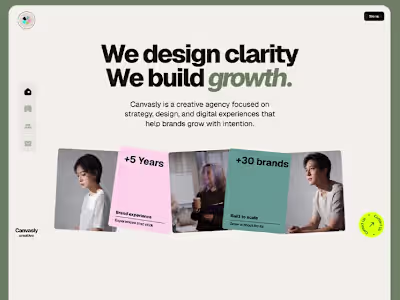 Canvasly Creative  Agency Website