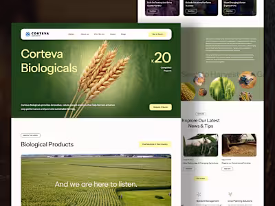 Corteva Biologicals Website Redesign