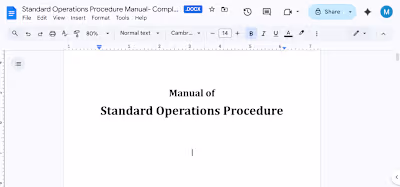Developed comprehensive SOPs for administrative