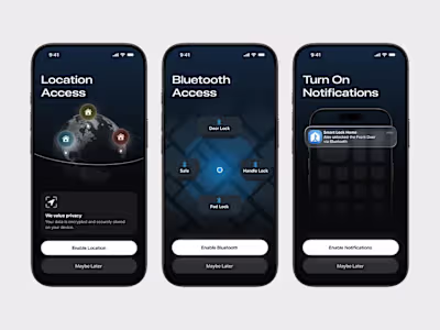 Smart Lock App Onboarding Permission Access