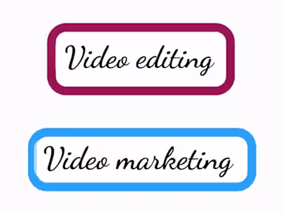 Video editing for marketing purposes