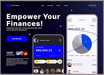 GetTheMoney- Fintech Landing Page