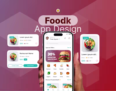 Foodk – Premium Food Delivery UI Kit (180+ screen )