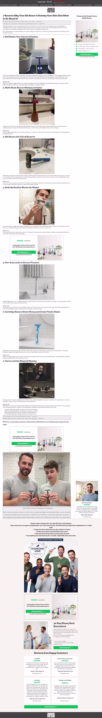 This advertorial page was designed in figma to empower the v...