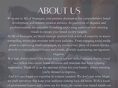 Brand Narrative & Messaging Development:  Your Brand’s Story