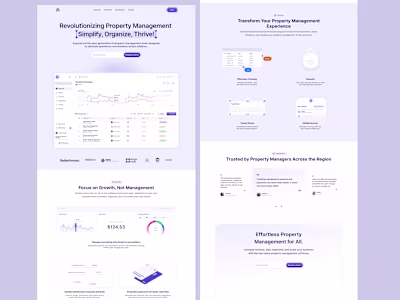 Landing Page for Property Management Solution
