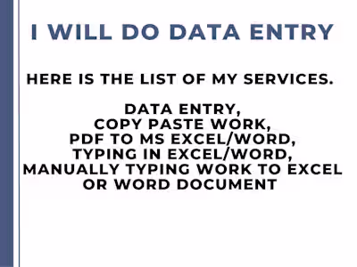 data entry 
